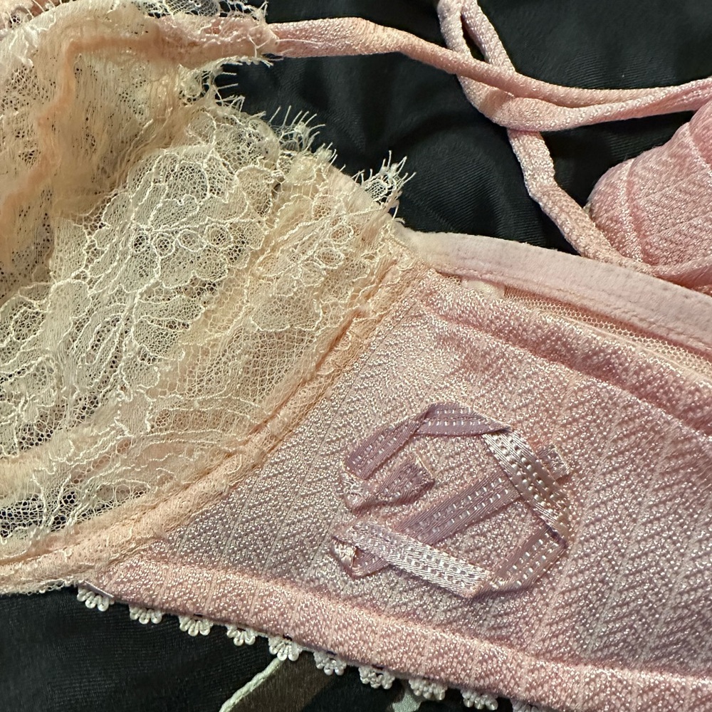 Dior/Galliano Pink Lace Bra Set - Picture 9 of 11